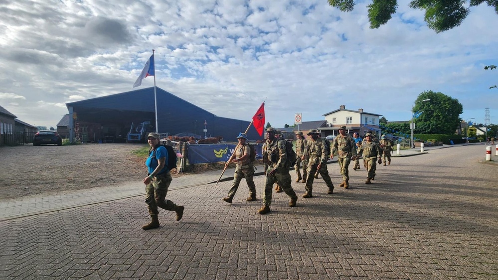 10th AAMDC air defenders complete Nijmegen ruck march 2025