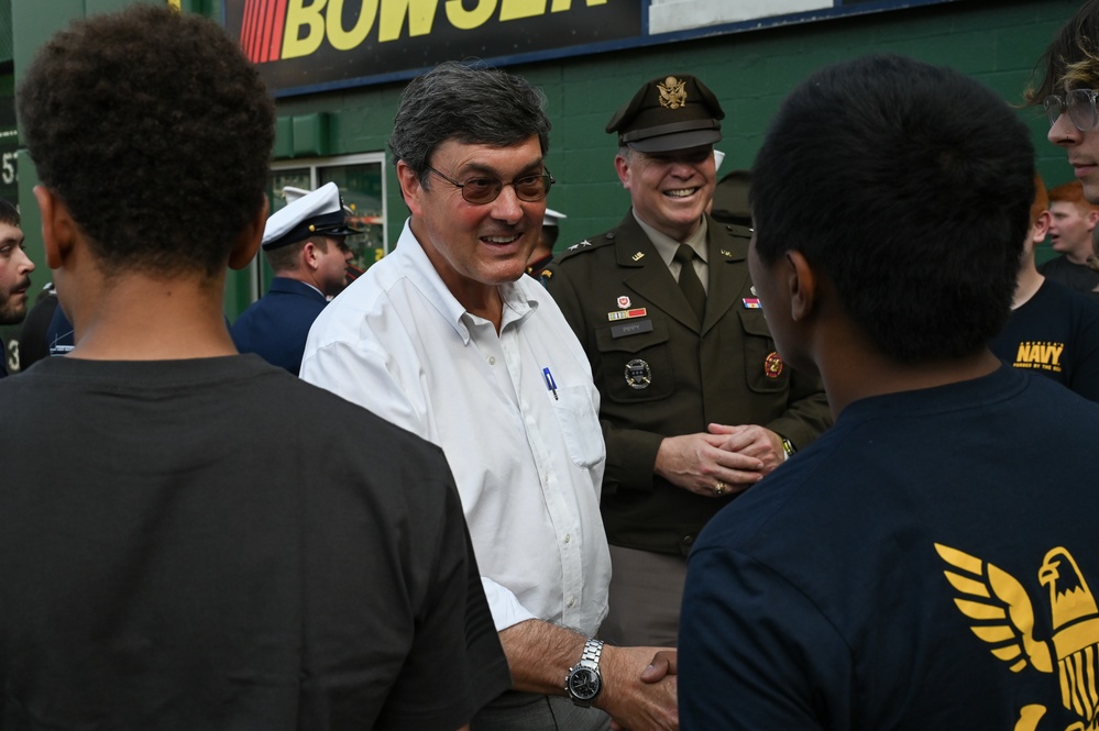Maj. Gen. Pippy delivers Oath of Enlsitement at PNC Park