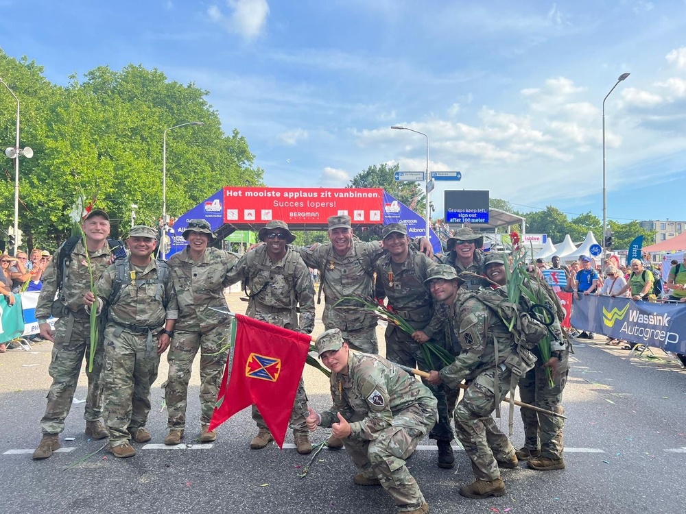 10th AAMDC air defenders complete Nijmegen ruck march 2025