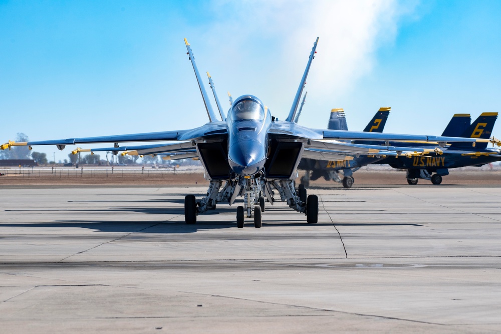 The Blue Angels’ conduct Winter Training in  El Centro