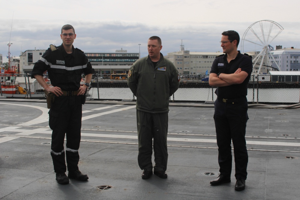 U.S. Navy Sailors visit the Fremm Normandie (D651)