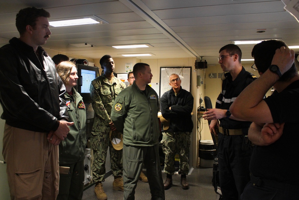 U.S. Navy Sailors visit the Fremm Normandie (D651)