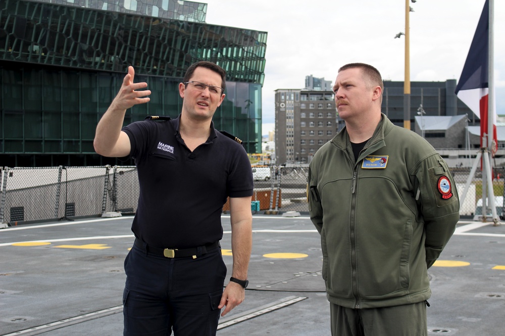 U.S. Navy Sailors visit the Fremm Normandie (D651)
