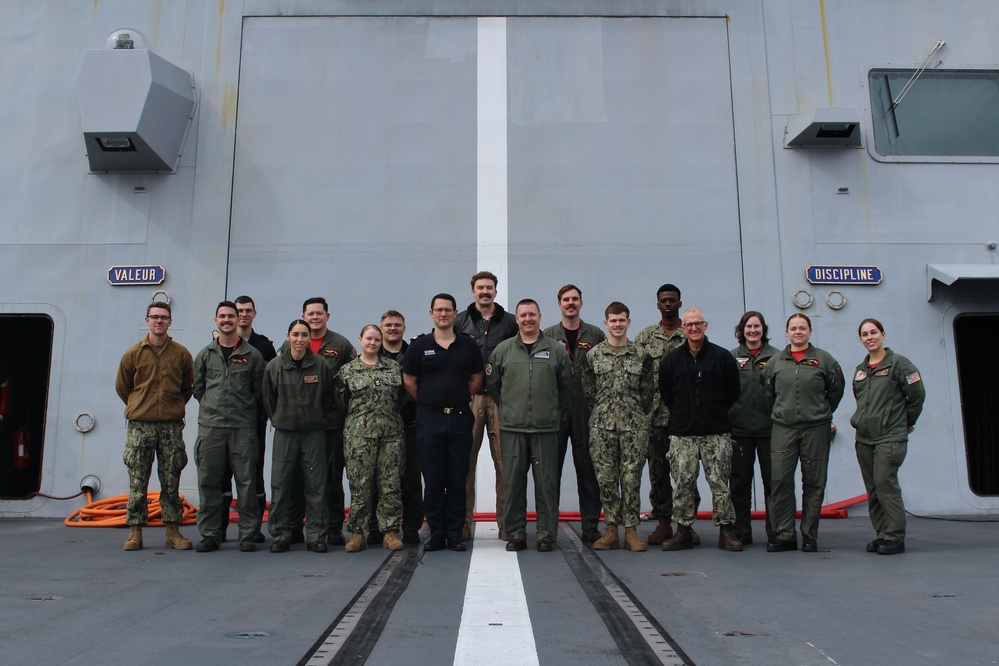 U.S. Navy Sailors visit the Fremm Normandie (D651)