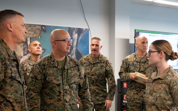 MARFORSOUTH command team  visits JTF-SG personnel