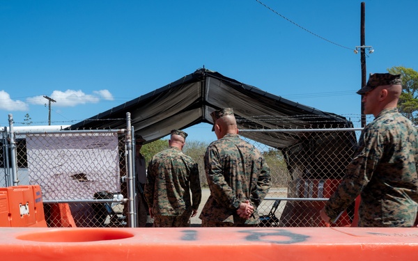 MARFORSOUTH command team  visits JTF-SG personnel