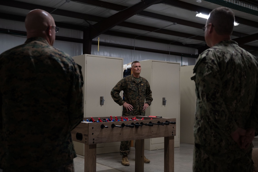 MARFORSOUTH command team  visits JTF-SG personnel