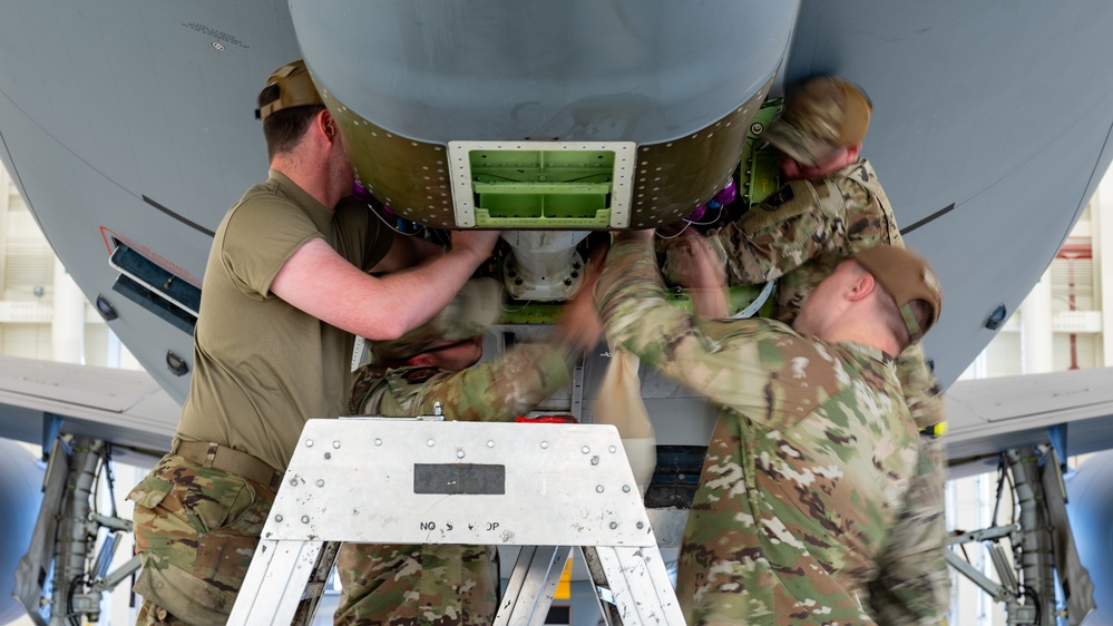 Travis maintainers remove KC-46 boom for repair