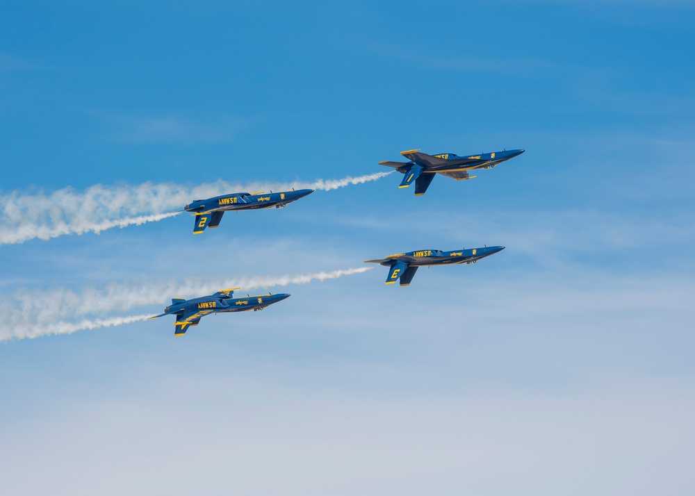 The Blue Angels’ conduct Winter Training in  El Centro
