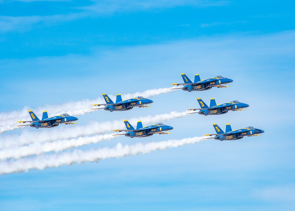 The Blue Angels’ conduct Winter Training in  El Centro