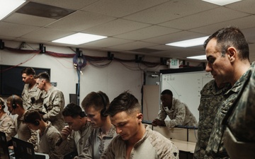 Brazilian Marines Observe a U.S. Marine Fire Support Team Exercise at Integrated Training Exercise