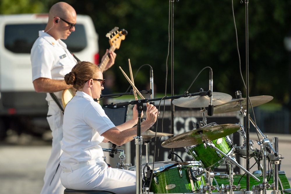 U.S. Navy Band Country Current performs on the west steps of the United States Capitol