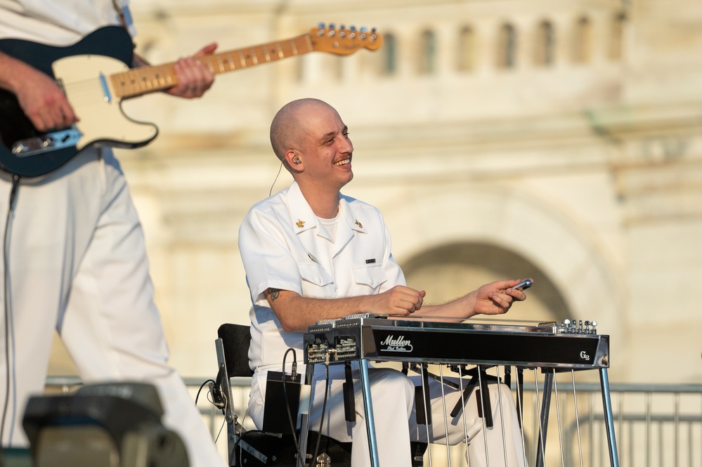 U.S. Navy Band Country Current performs on the west steps of the United States Capitol