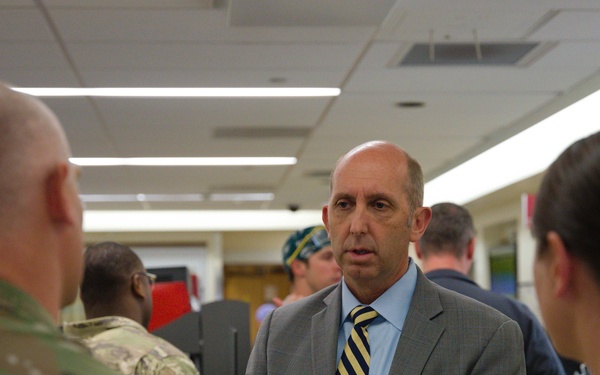 Dr. Stephen Ferrara, Acting Assistant Secretary of Defense for Health Affairs, visits Madigan
