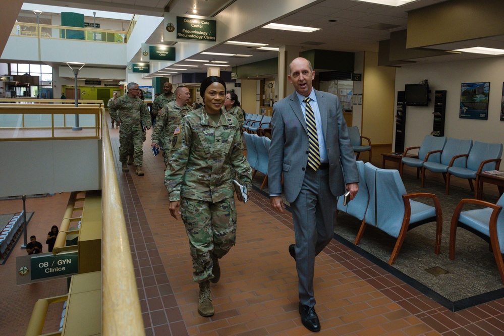 Dr. Stephen Ferrara, Acting Assistant Secretary of Defense for Health Affairs, visits Madigan