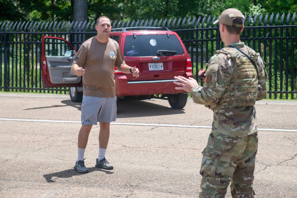 172nd SFS Conduct Vehicle Incursion Training