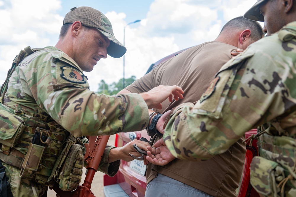 172nd SFS Conduct Vehicle Incursion Training