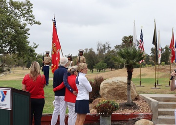 NHCP officer performs National Anthem at Armed Services YMCA Golf Event