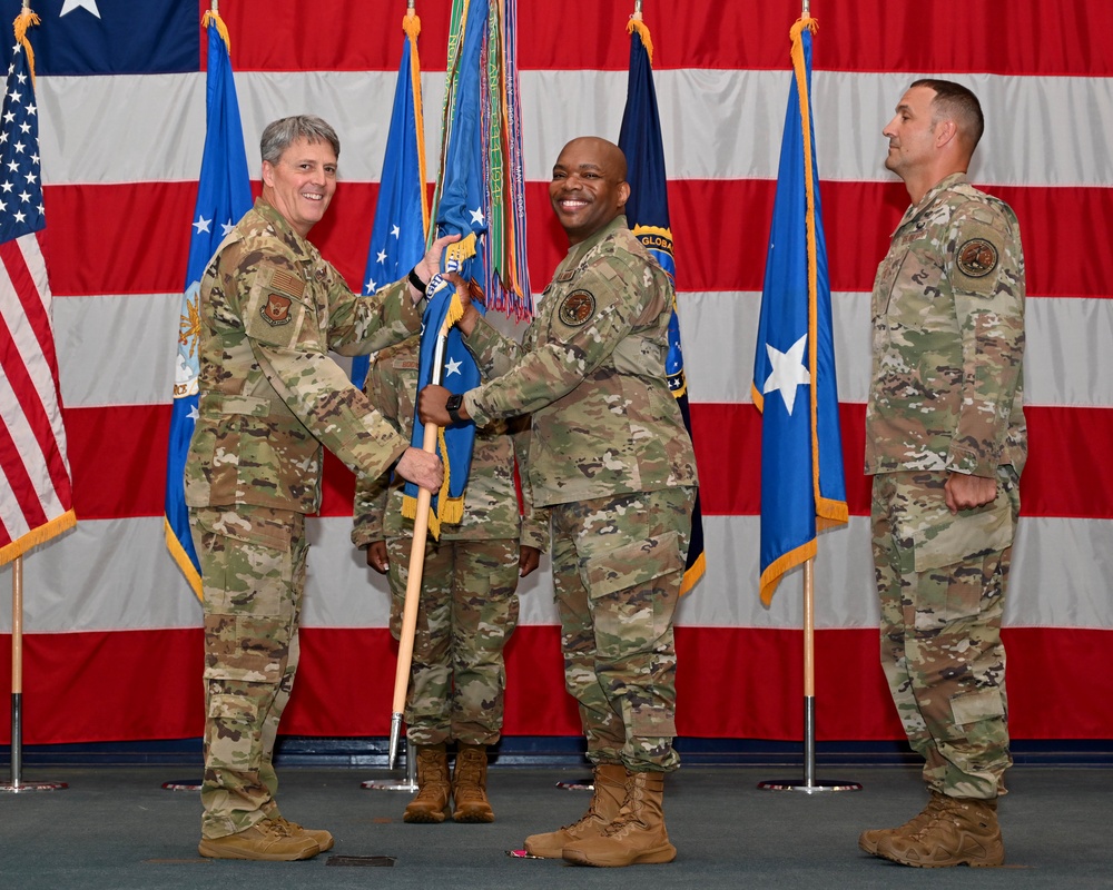Chief Master Sgt. Brandon Wolfgang assumes responsibility of Eighth Air Force