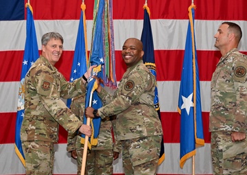 Chief Master Sgt. Brandon Wolfgang assumes responsibility of Eighth Air Force