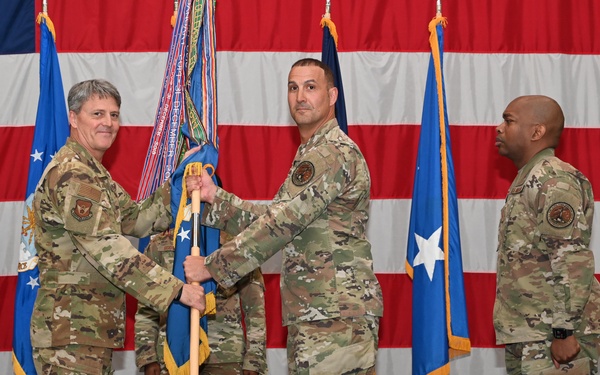 Chief Master Sgt. Brandon Wolfgang assumes responsibility of Eighth Air Force