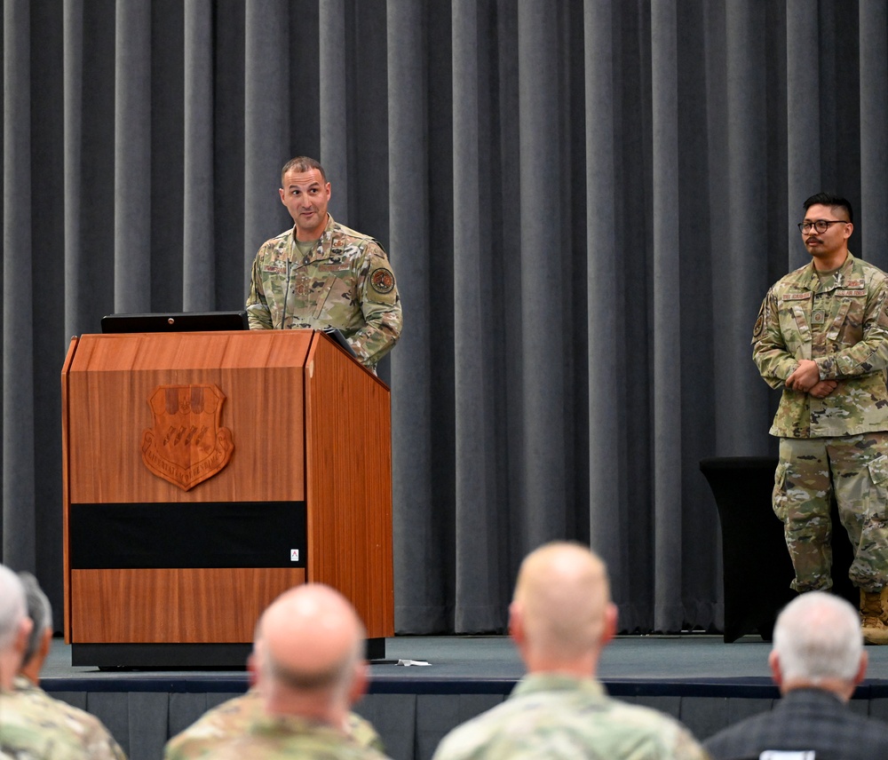 Chief Master Sgt. Brandon Wolfgang assumes responsibility of Eighth Air Force