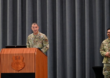 Chief Master Sgt. Brandon Wolfgang assumes responsibility of Eighth Air Force