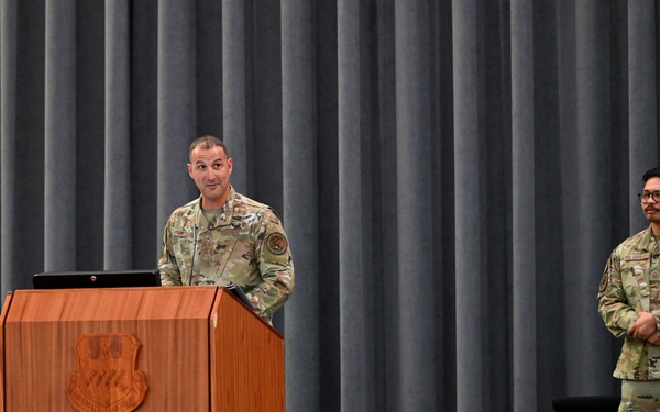 Chief Master Sgt. Brandon Wolfgang assumes responsibility of Eighth Air Force