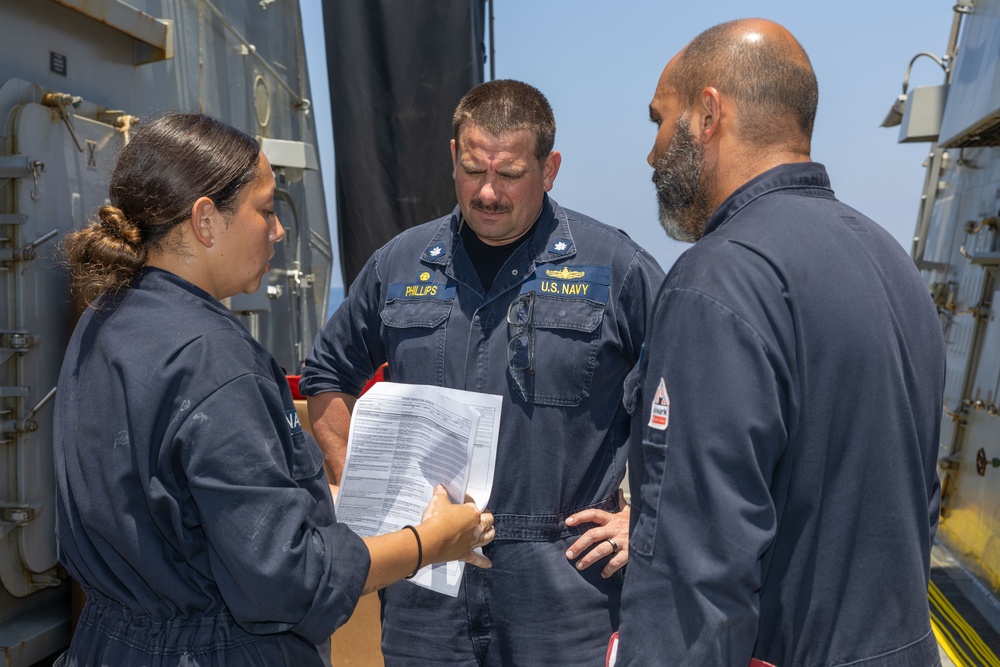 USS Paul Ignatius crew prepares for zone inspection USS Paul Ignatius crew prepares for zone inspection