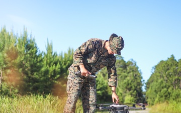 Combat Engineers conduct Land Surveys and SUAS training on Townsend Bombing Range