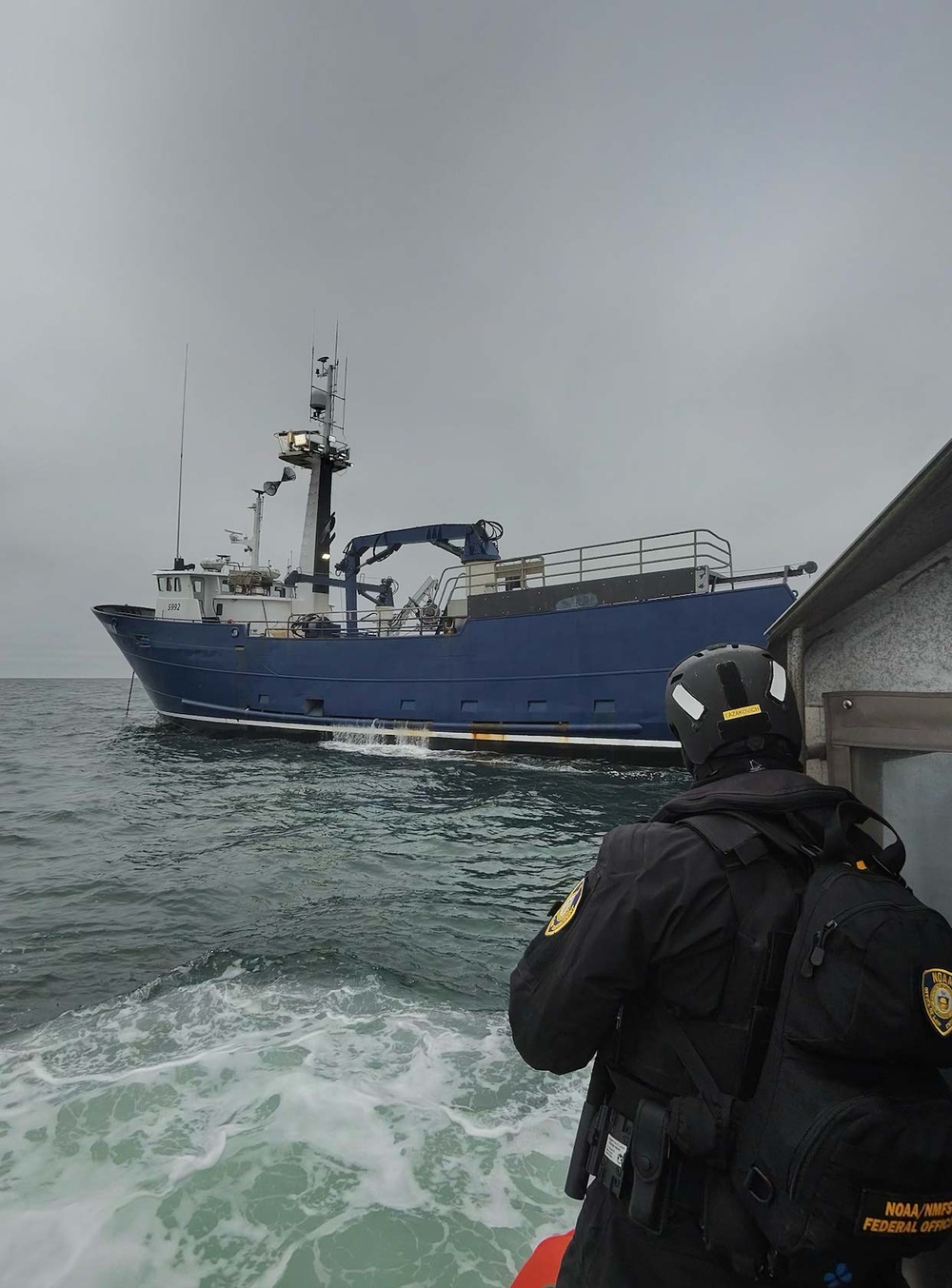 U.S. Coast Guard Cutter Munro patrols the Bering Sea