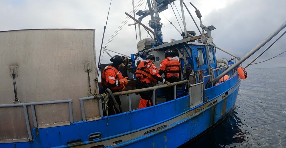U.S. Coast Guard Cutter Munro patrols the Bering Sea