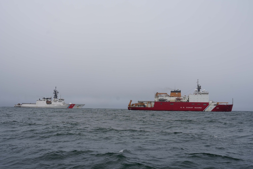 U.S. Coast Guard Cutter Munro patrols the Bering Sea