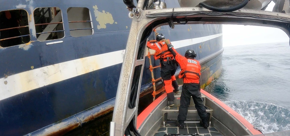 U.S. Coast Guard Cutter Munro patrols the Bering Sea