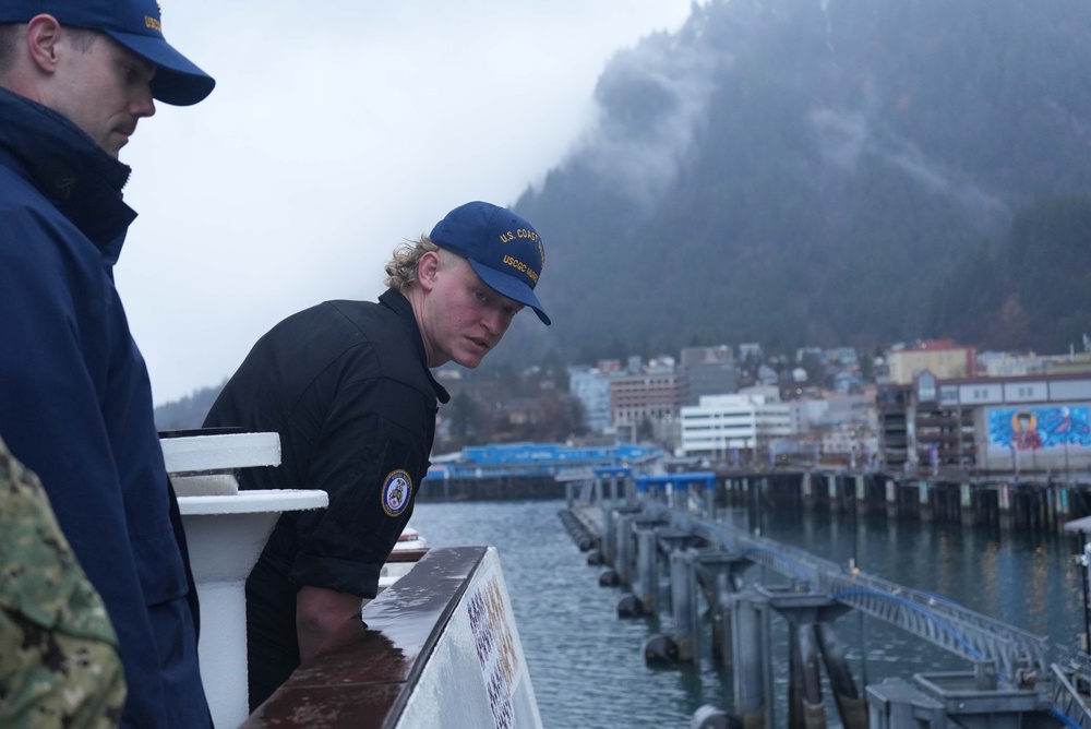 U.S. Coast Guard Cutter Munro patrols the Bering Sea