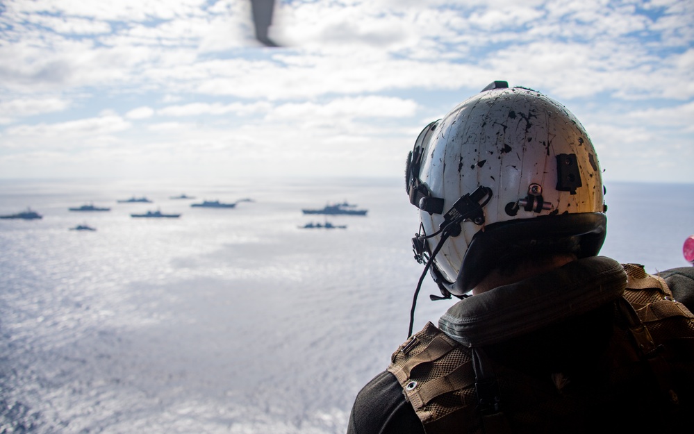 America Strike Group Conducts Formation Sail During Talisman Sabre 25