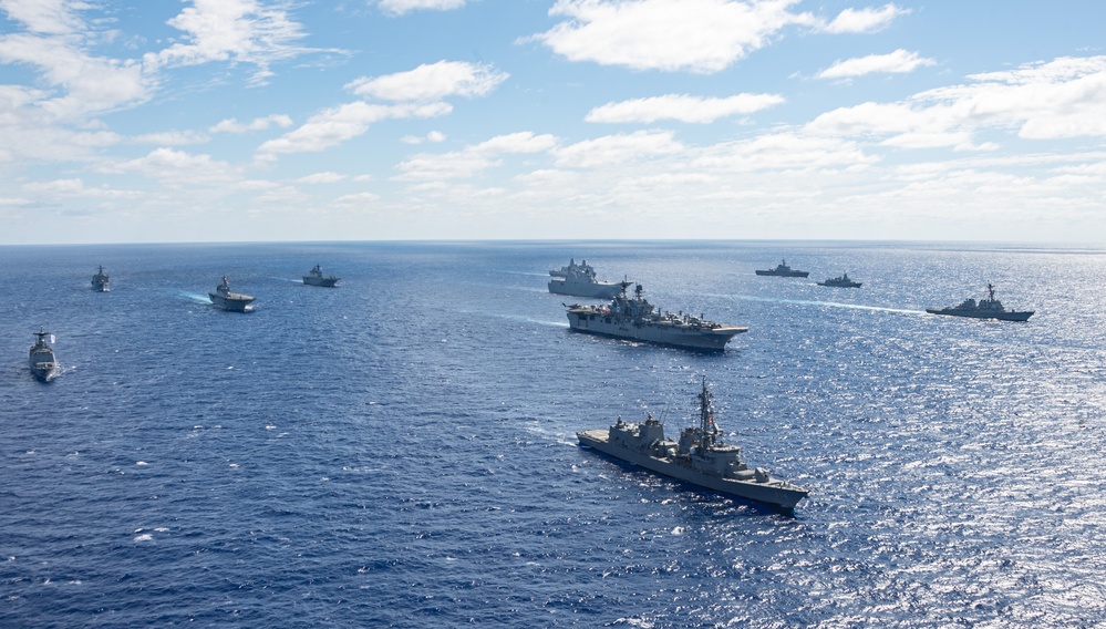 America Strike Group Conducts Formation Sail During Talisman Sabre 25