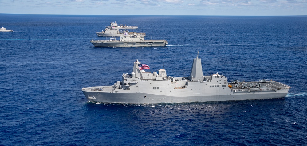 America Strike Group Conducts Formation Sail During Talisman Sabre 25