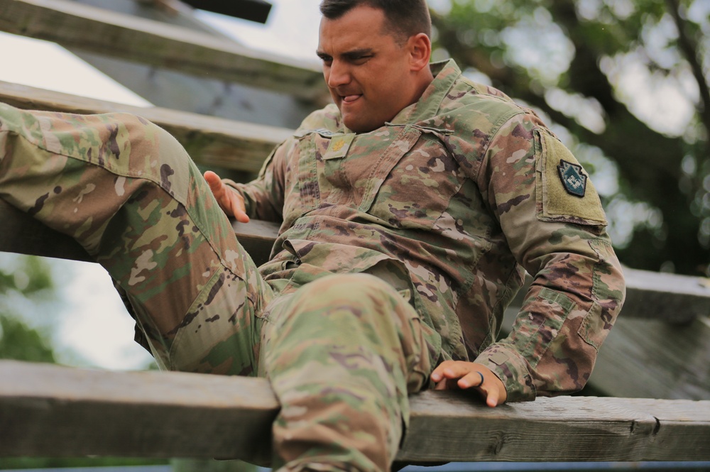 Conquering the Course: 213th RSG Soldier Tests Skills at Fort Indiantown Gap