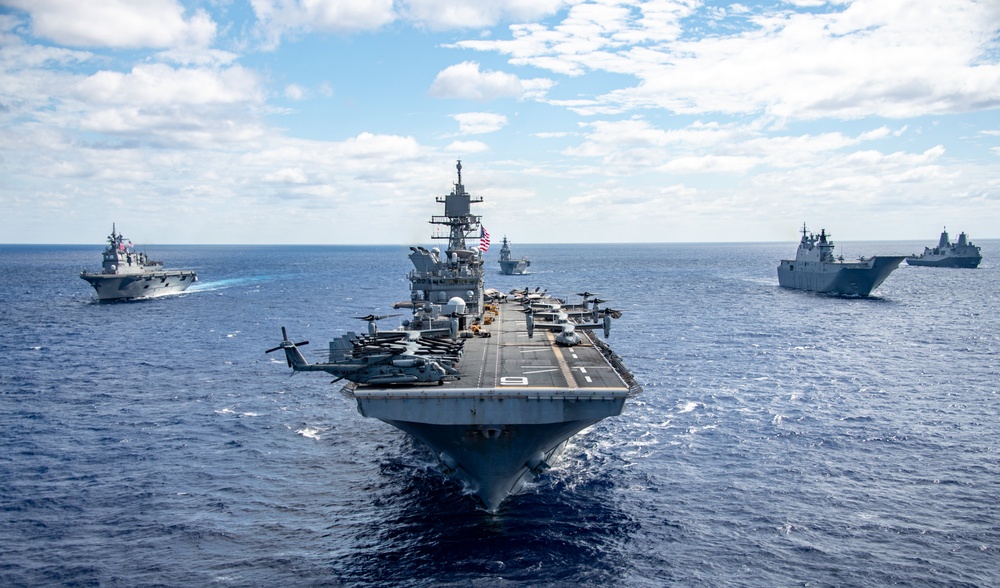 America Strike Group Conducts Formation Sail During Talisman Sabre 25