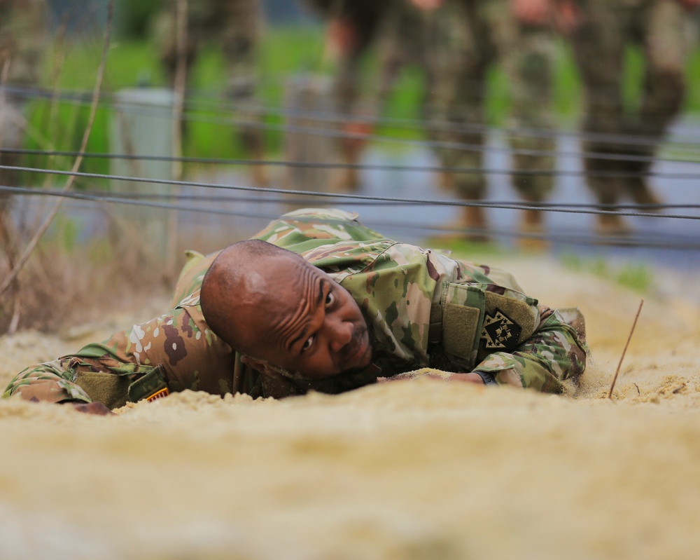 Conquering the Course: 213th RSG Soldier Tests Skills at Fort Indiantown Gap