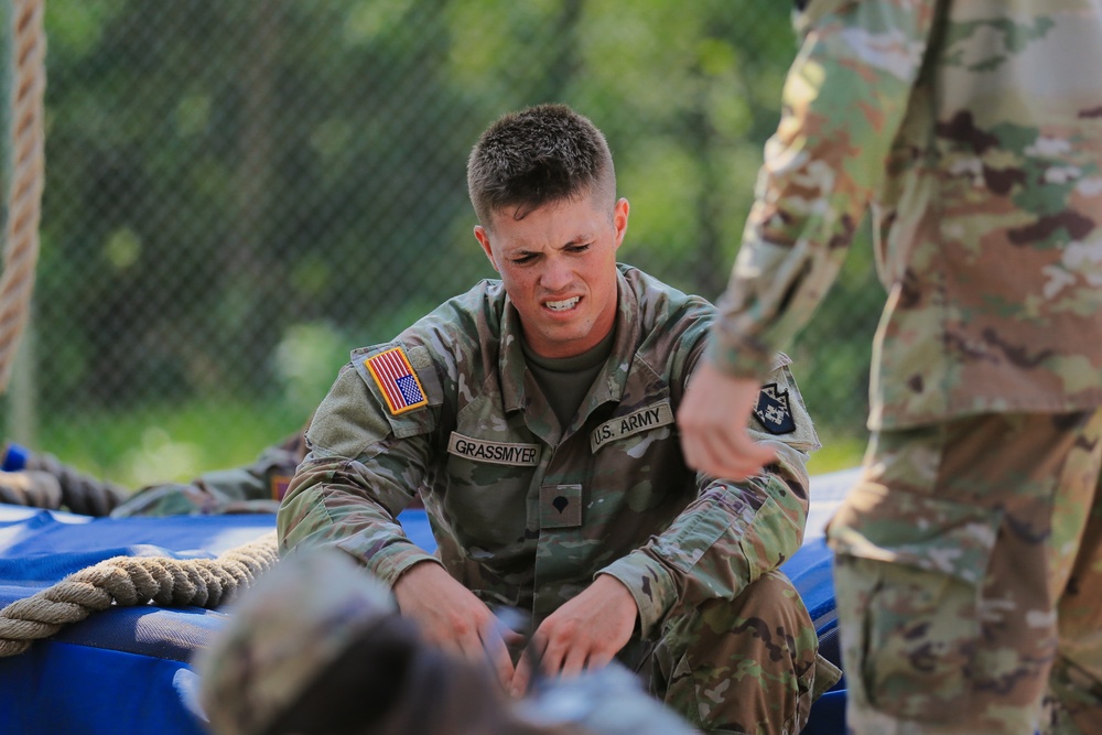 Conquering the Course: 213th RSG Soldier Tests Skills at Fort Indiantown Gap
