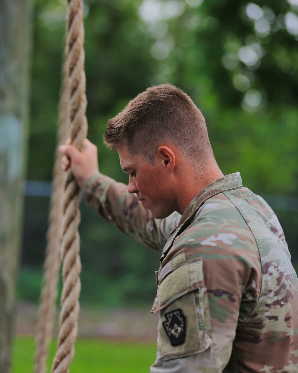 Conquering the Course: 213th RSG Soldier Tests Skills at Fort Indiantown Gap