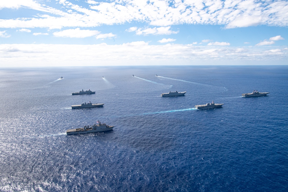 America Strike Group Conducts Formation Sail During Talisman Sabre 25