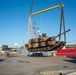 Australian tanks aboard a U.S. Army watercraft