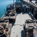 Australian tanks aboard a U.S. Army watercraft