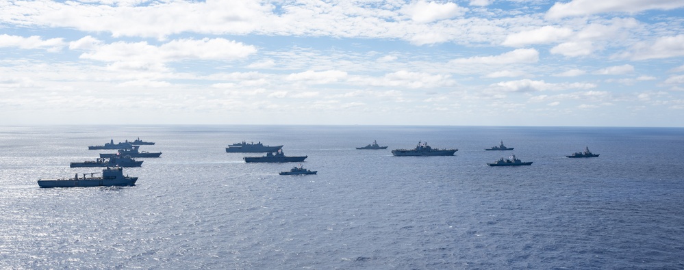 America Strike Group Conducts Formation Sail During Talisman Sabre 25