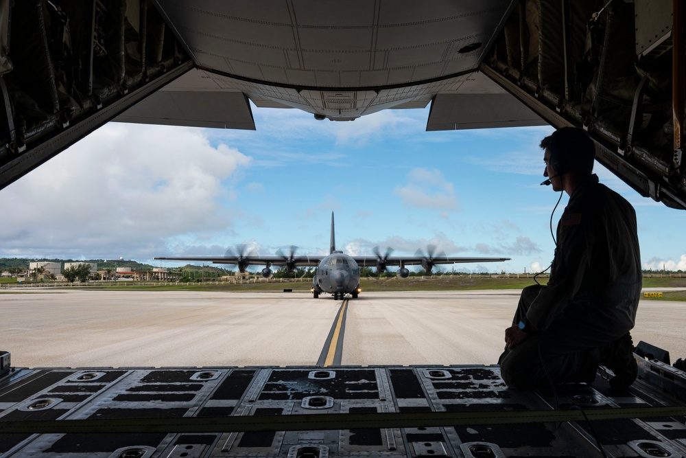Partner nations fly together to celebrate the 81st Liberation Day Parade in Guam