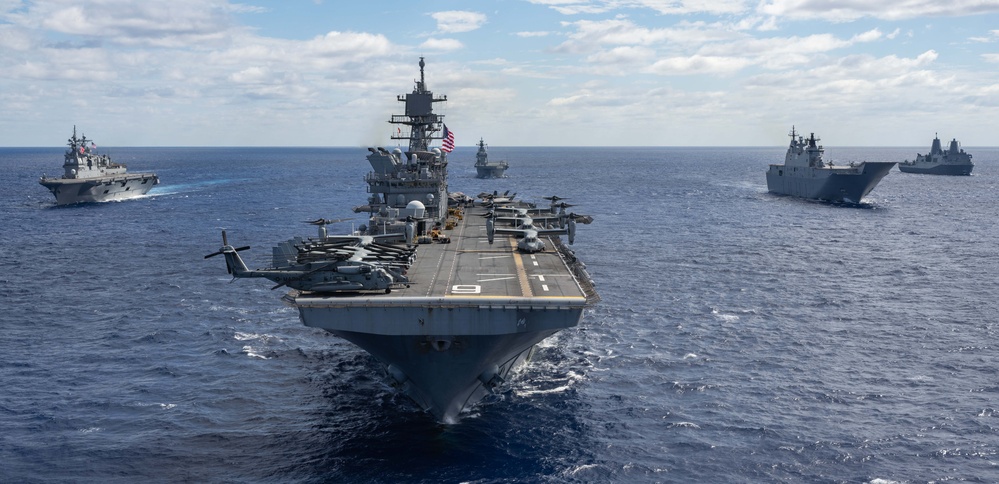 America Strike Group Conducts Formation Sail During Talisman Sabre 25
