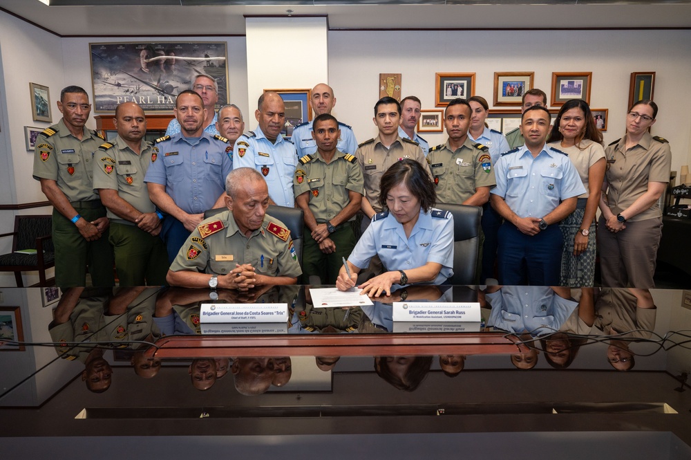 Timor-Leste Defence Force visits USINDOPACOM for Bilateral Defense Discussions
